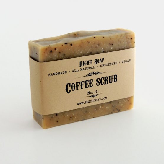 coffee ground scrub soap, coffee exfoliating soap, body scrub soap bar, cold proces homemade soap, soap handmade