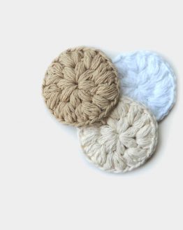 Crochet Cotton Face Scrubbies - Reusable Cotton Rounds - Handmade Reusable Cotton Cleaning Pads - Makeup Removers - Facial Cleaning - Bath Accessory