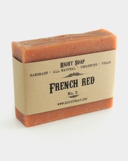 French Red Clay Soap - Handmade Unscented Vegan Soap - Soap Best for Normal to Oily Skin - Natural Handmade Soap - Natural Cold Process Soap