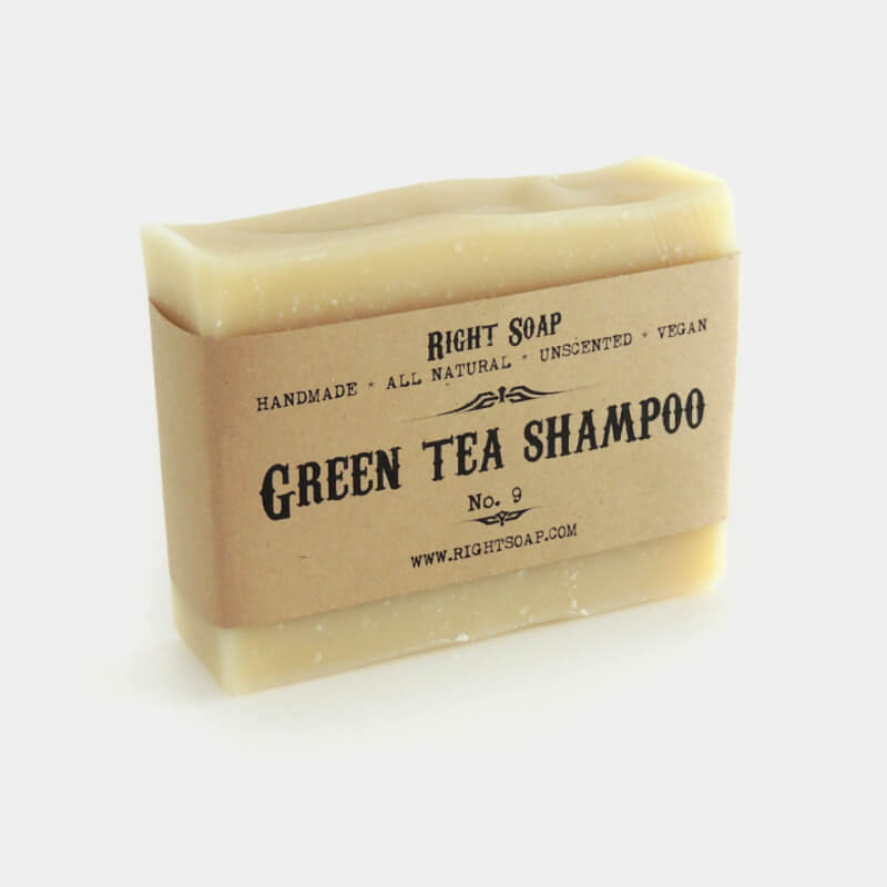 Goed gevoel gezond verstand Draak Green Tea Shampoo Soap Bar - Natural Solid Shampoo - Right Soap