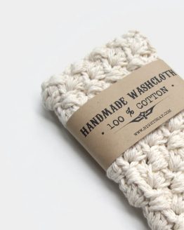 Handmade Washcloth, Crochet 100% Cotton Wash Cloth, Bath Accessory, Natural color, Accessories for bathroom