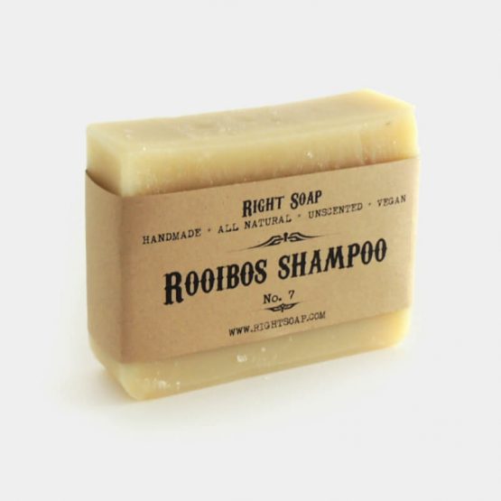 Rooibos Tea Shampoo Soap Bar - Herbal Unscented Solid Shampoo for Men - Unscented Shampoo - Vegan Shampoo Bar Soap for Dry Scalp